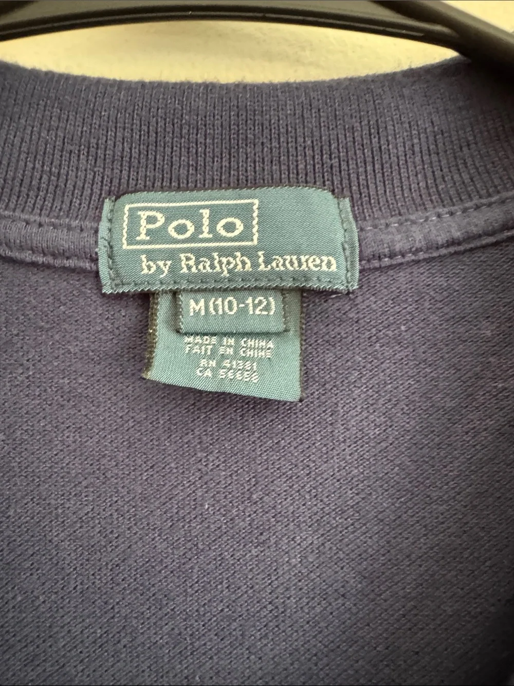 Ralph Lauren Navy Polo with Embroidered 3 horse crest